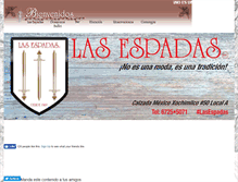 Tablet Screenshot of lasespadas.com.mx
